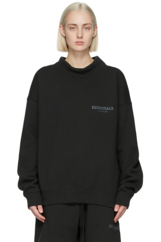 Mock Neck Pullover Sweatshirt