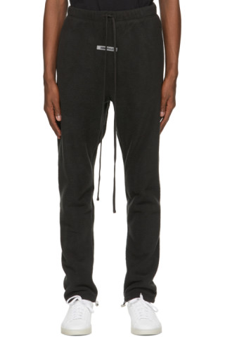 Black Polar Fleece Lounge Pants by Essentials on Sale