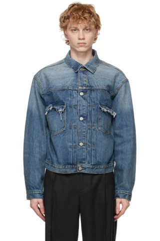 Maison Margiela: Blue Denim Vintage Jacket | SSENSE