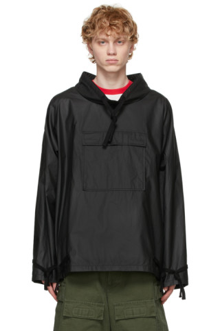 Maison Margiela: Black Sports Jacket | SSENSE