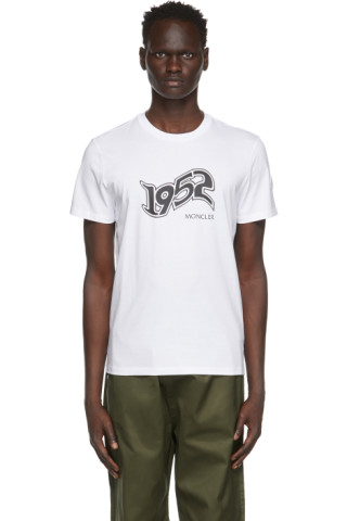 Moncler Genius: 2 Moncler 1952 White Logo T-Shirt | SSENSE