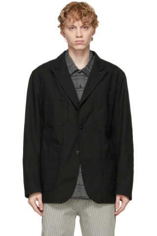 Engineered Garments: Black Bedford Blazer | SSENSE