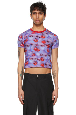 Marc Jacobs: Purple Heaven by Marc Jacobs Faces Baby T-Shirt | SSENSE