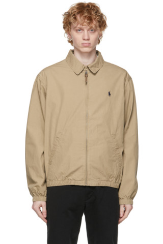 Polo Ralph Lauren: Tan Cotton Bayport Jacket | SSENSE