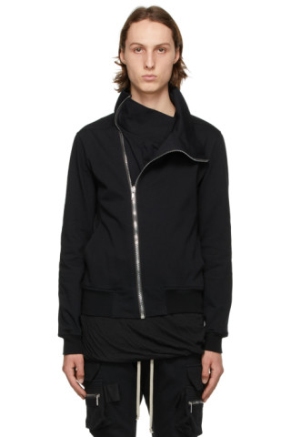 Rick Owens: Black Bauhaus Jogger Sweater | SSENSE