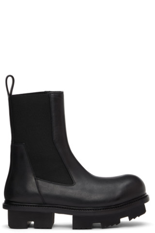 Rick Owens - Black Bozo Megatooth Boots