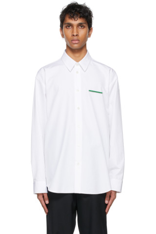 Jil Sander: White Poplin Pin Shirt | SSENSE