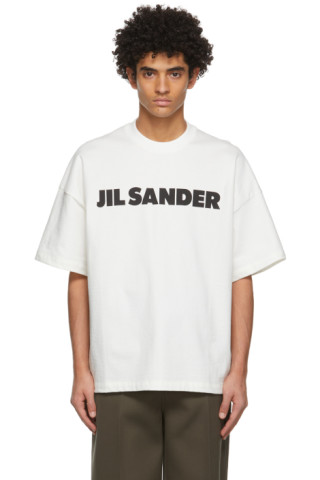 Off-White Logo T-Shirt by Jil Sander on Sale