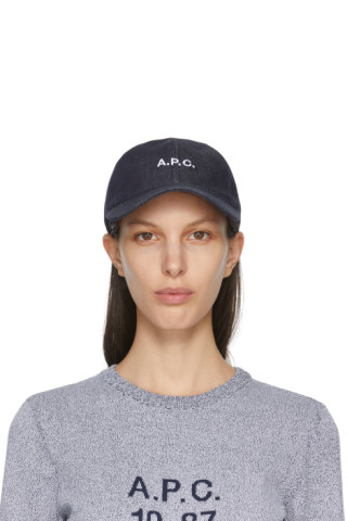 Indigo Denim Charlie Cap by A.P.C. on Sale