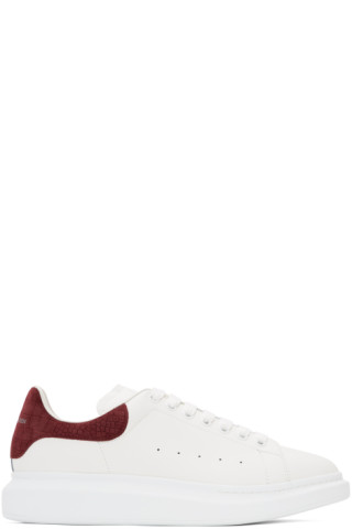 burgundy alexander mcqueen sneakers