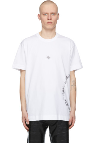 Givenchy: White Oversized Panther T-Shirt | SSENSE