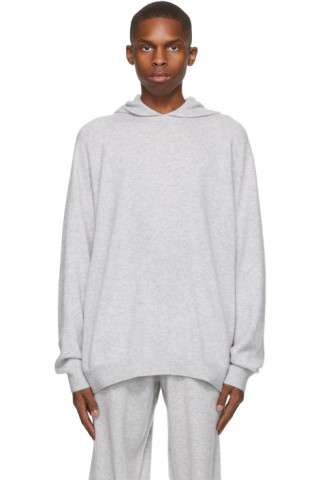 Frenckenberger: Grey Hooded Sweater | SSENSE