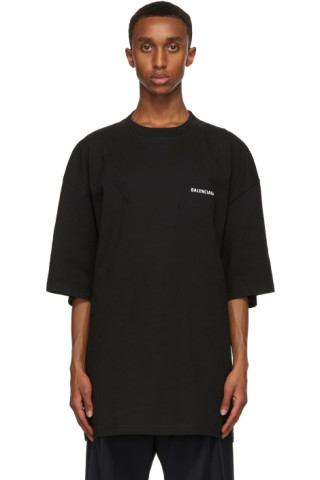 Black 'Défilé' XL T-Shirt by Balenciaga on Sale