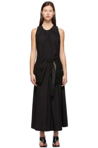 Black Belt Jumpsuit by Juun.J on Sale