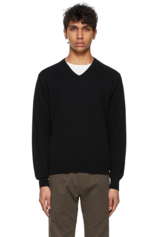 The Row: Black Mack Sweater | SSENSE