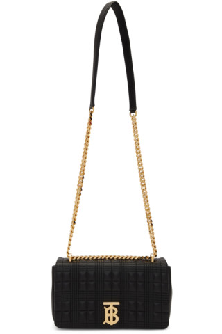 Burberry: Black Quilted Small Lola Bag | SSENSE