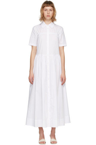 Staud: White Guilia Dress | SSENSE