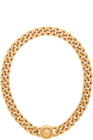 Versace: Gold Tribute Necklace | SSENSE