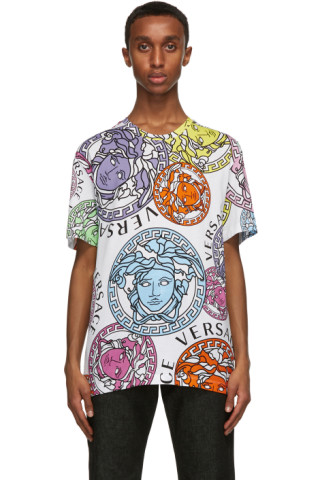 Versace: White Medusa Amplified T-Shirt | SSENSE
