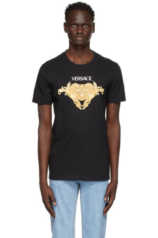 Versace: Black Medusa Graphic T-Shirt | SSENSE