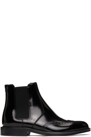 saint laurent black chelsea boot