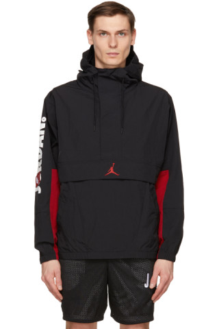 Nike Jordan: Black & Red Jumpman Air Classics Jacket | SSENSE