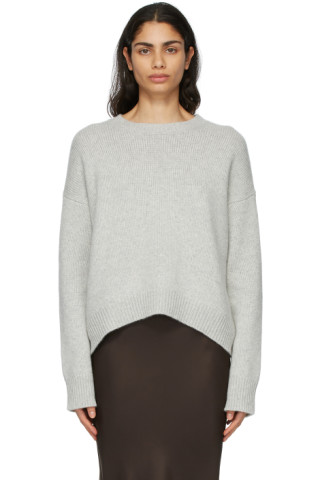 arch4: Grey Cashmere Knightsbridge Sweater | SSENSE