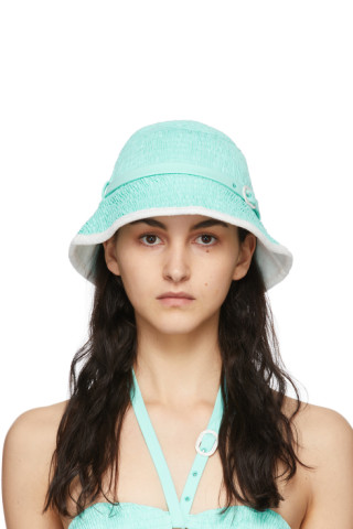 Blue Coral Beach Hat by Medina Swimwear on Sale