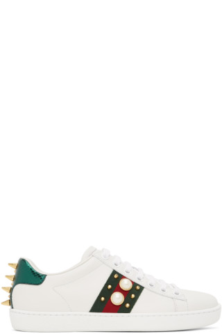 gucci pearl sneakers