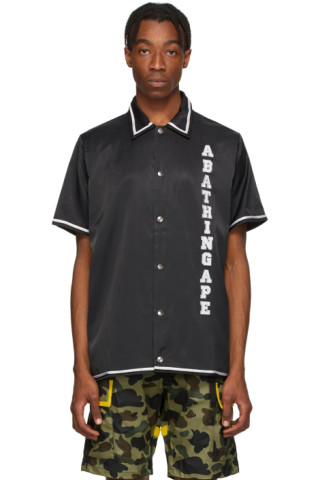 BAPE: Black Relaxed Classic Disco Short Sleeve Shirt | SSENSE