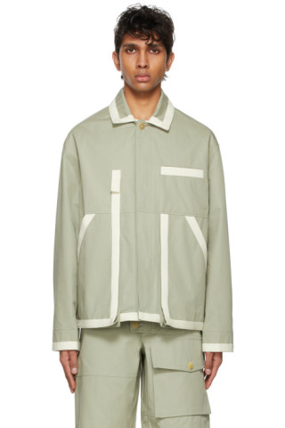 Grey 'Le Blouson' Jacket by Jacquemus on Sale