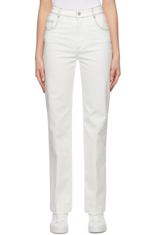 Loro Piana: White Organic Cotton Lewel Jeans | SSENSE