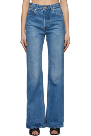 Paco Rabanne: Blue Flare Jeans | SSENSE