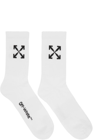 Off-White: White Arrows Sport Socks | SSENSE