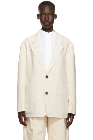 Studio Nicholson: Off-White Conde Blazer | SSENSE