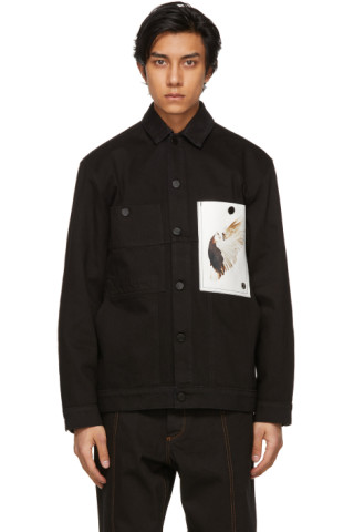 Études: Black Roe Ethridge Edition Denim Guest Jacket | SSENSE