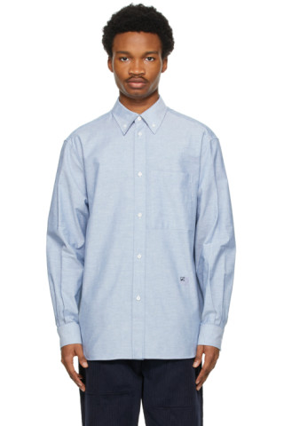Loewe: Blue Cotton Oxford Shirt | SSENSE