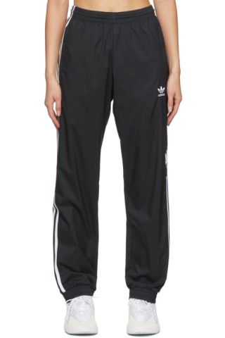 adidas Originals: Black Adicolor 3D Trefoil 3-Stripes Track Pants ...