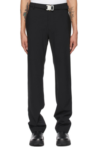 1017 ALYX 9SM: Black Metal Buckle Suit Trousers | SSENSE Canada