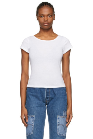 Maryam Nassir Zadeh: White Astrid T-Shirt | SSENSE