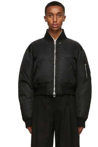 Bottega Veneta: Black Down Puffer Jacket | SSENSE