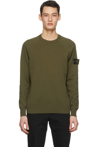 Pull stone island kaki clearance