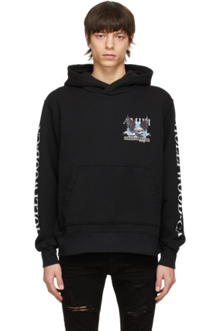 AMIRI: Black Eagle Hollywood Hoodie | SSENSE