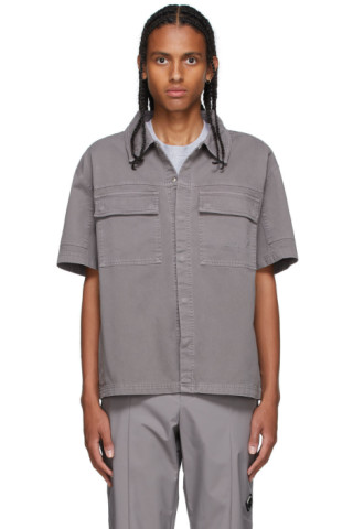 Grey Short Sleeve Over Shirt by A-COLD-WALL* on Sale