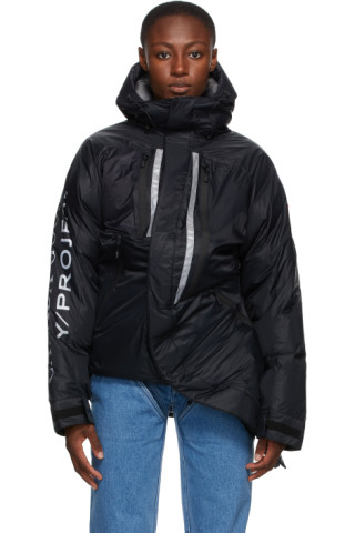 Y/Project: Black Canada Goose Edition Down Skreslet Jacket | SSENSE