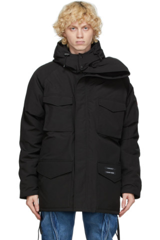 Y/Project: Black Canada Goose Edition Down Constable Parka | SSENSE Canada