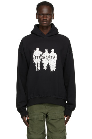 MISBHV: Black Raster Hoodie | SSENSE