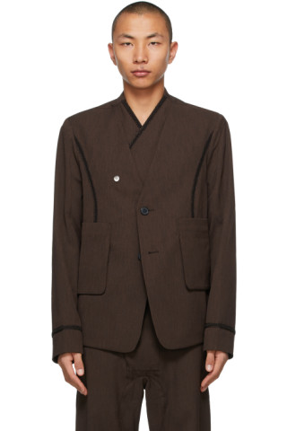 Kiko Kostadinov: Brown Arcadia Tailored Blazer | SSENSE