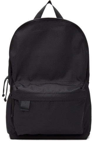 N.Hoolywood: Black Porter Edition Canvas Large Backpack | SSENSE Canada