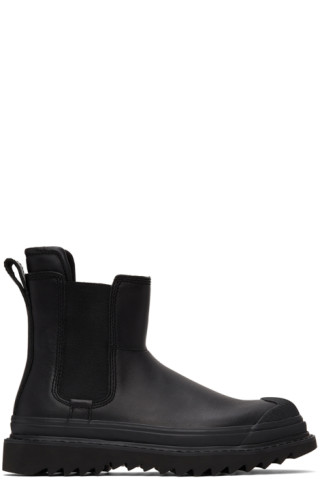 Diesel: Black H-Shiroki Che Chelsea Boots | SSENSE Canada